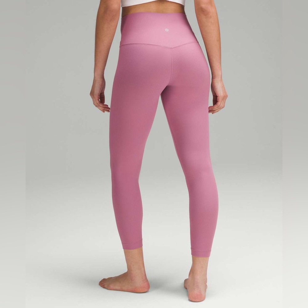 lululemon athletica align velvet dust ribbed leggings 25”